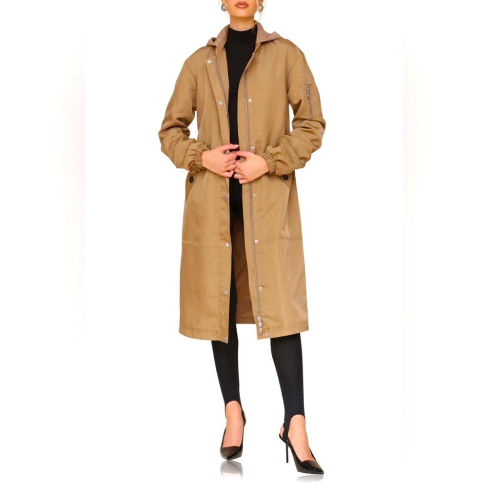 Avec Les Filles Longline Hooded Coat